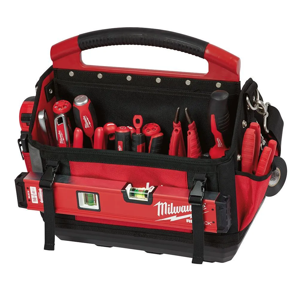 15 in. PACKOUT Tote with 25 ft. x 1.2 in. Compact Wide Blade Tape Measure (2-Pack)