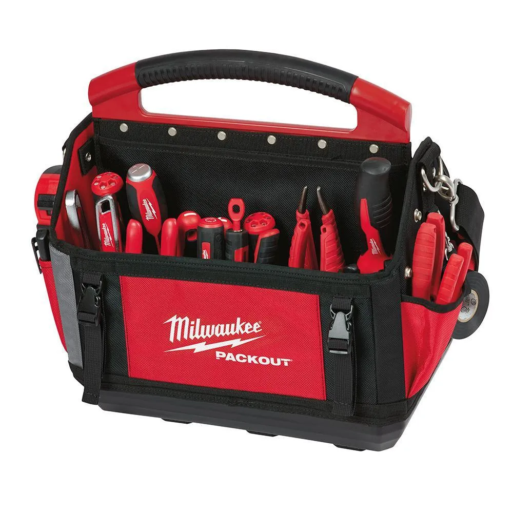 15 in. PACKOUT Tote with 25 ft. x 1.2 in. Compact Wide Blade Tape Measure (2-Pack)