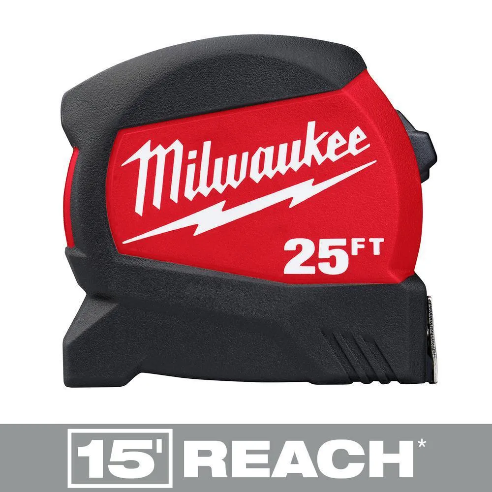 15 in. PACKOUT Tote with 25 ft. x 1.2 in. Compact Wide Blade Tape Measure (2-Pack)