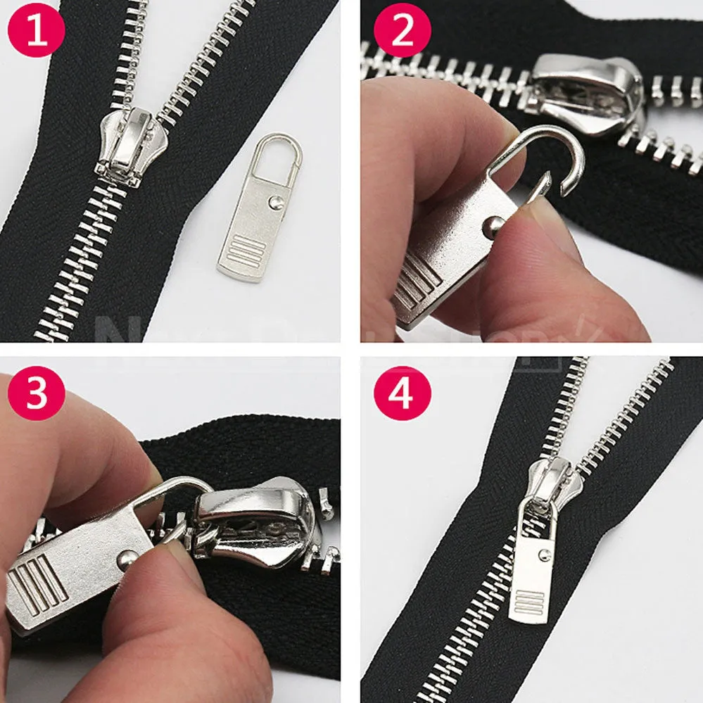 2 Pcs Detachable Zipper Pull Replacement Kit