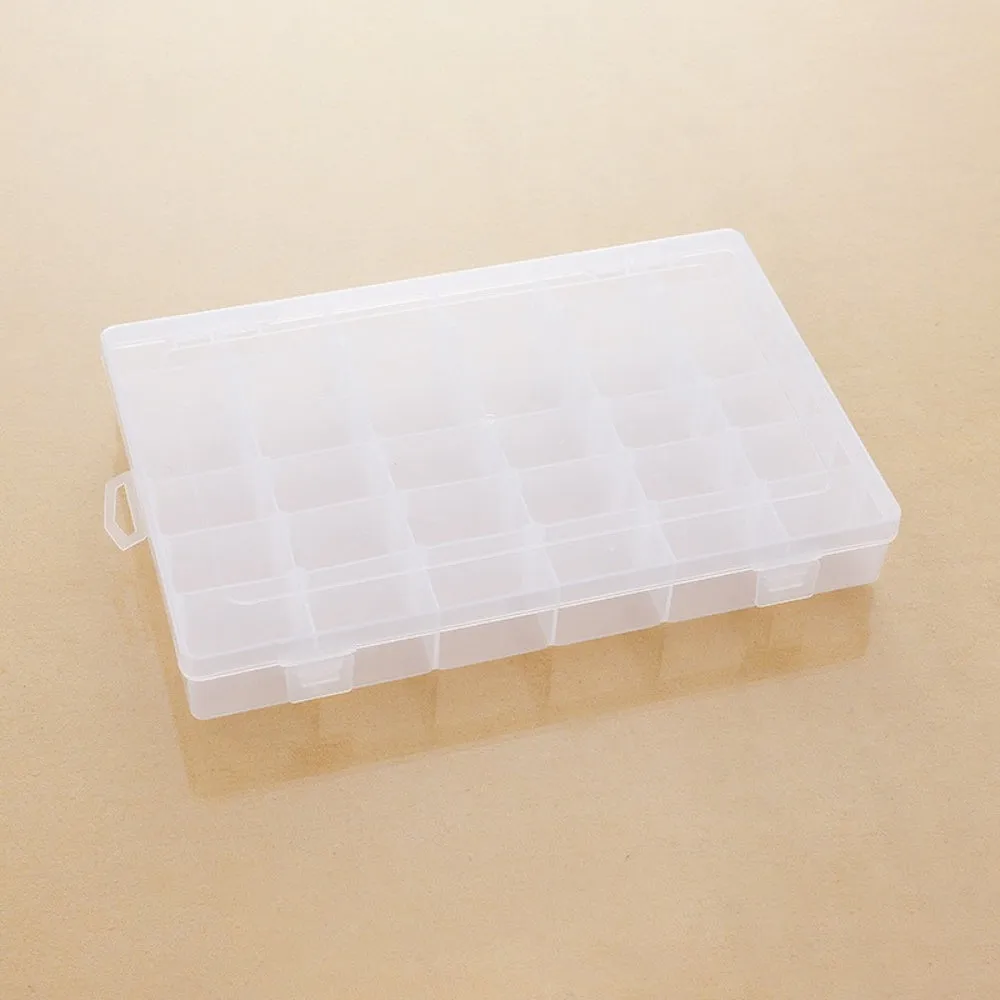 36 Grids Clear Plastic Organizer Box (2-pack)