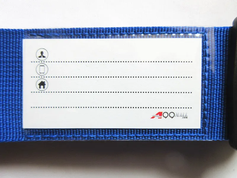A99 Single Strap Adjustable Luggage Strap Suitcase Packing Belt Travel Accessories w Quick Release Buckle Name Card Blue 2pcs/4pcs/6pcs