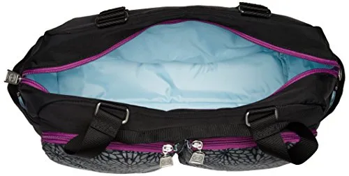 Baggallini Women'S Travel Duffel, Pewter Floral Multi