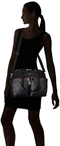 Baggallini Women'S Travel Duffel, Pewter Floral Multi