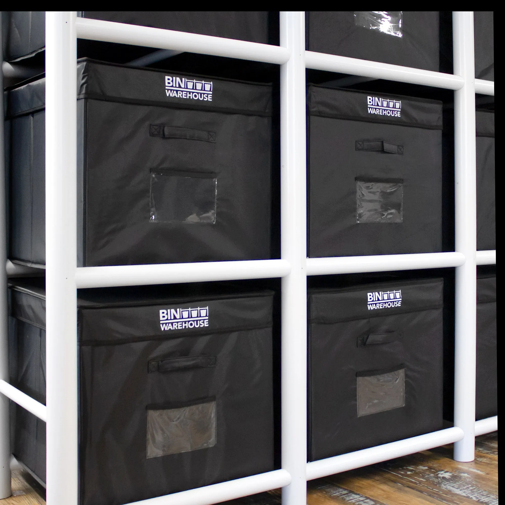 Bin Warehouse – Fold-A-Tote Black – 32 Gallon 4 Pack
