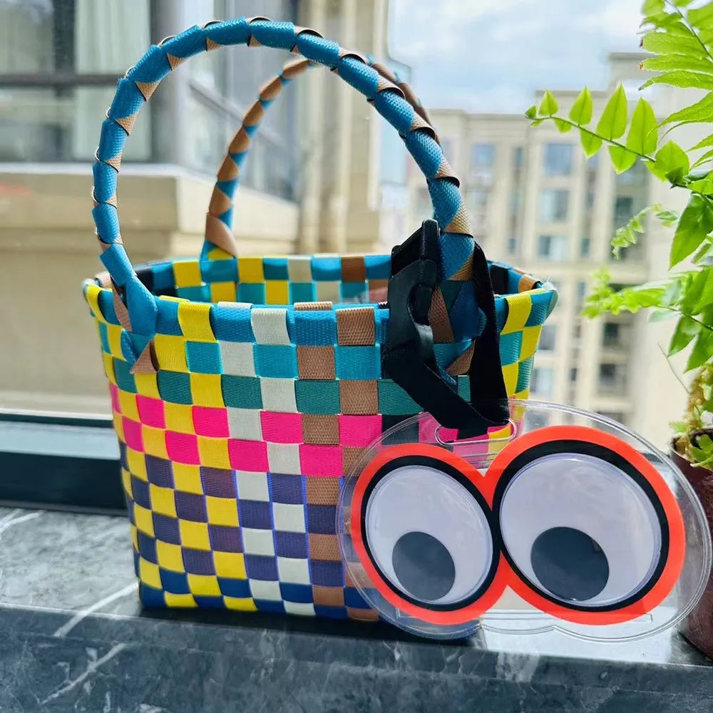 Cartoon Googly Eyes Luggage Tag