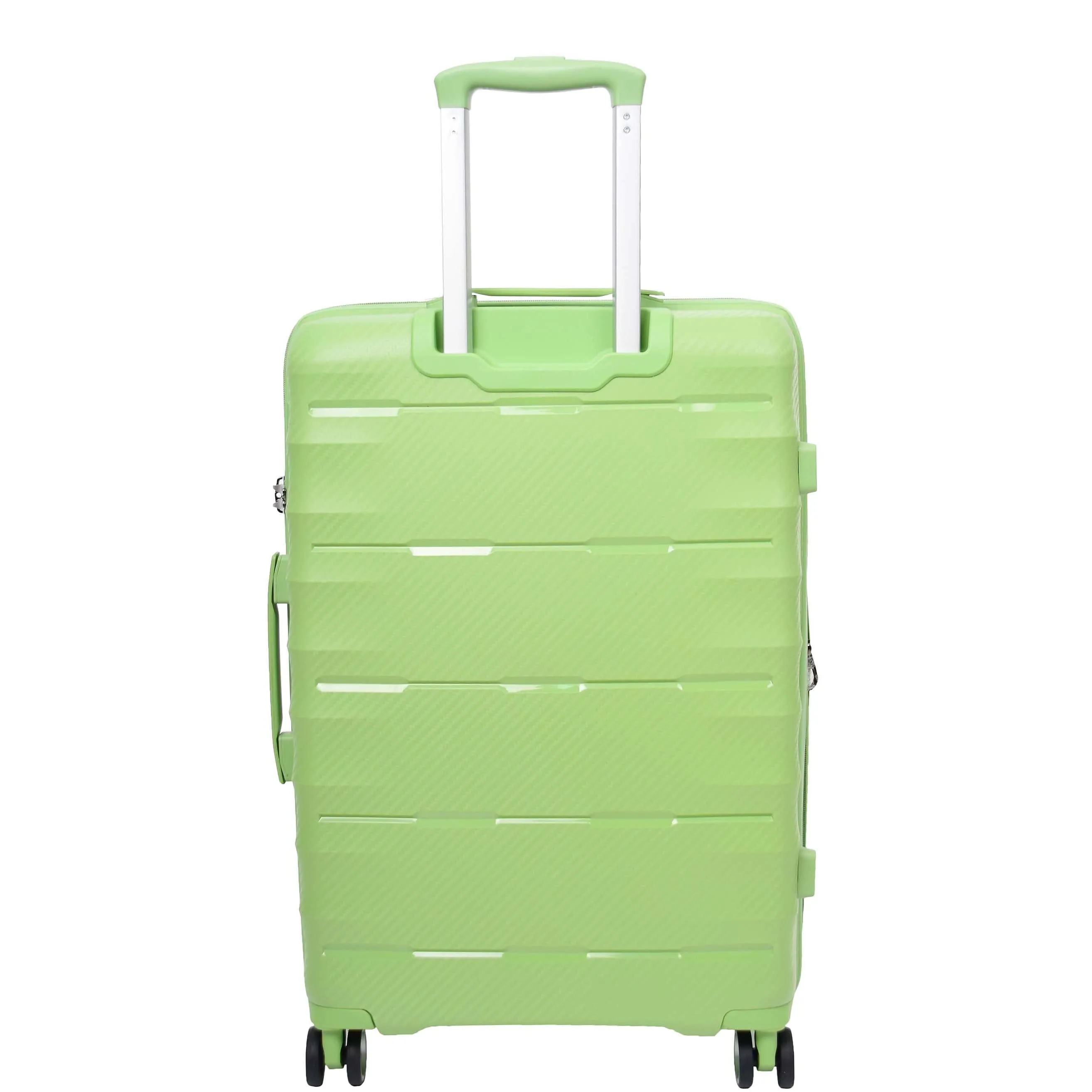 DR541 Expandable ABS Luggage With 8 Wheels Lime Green