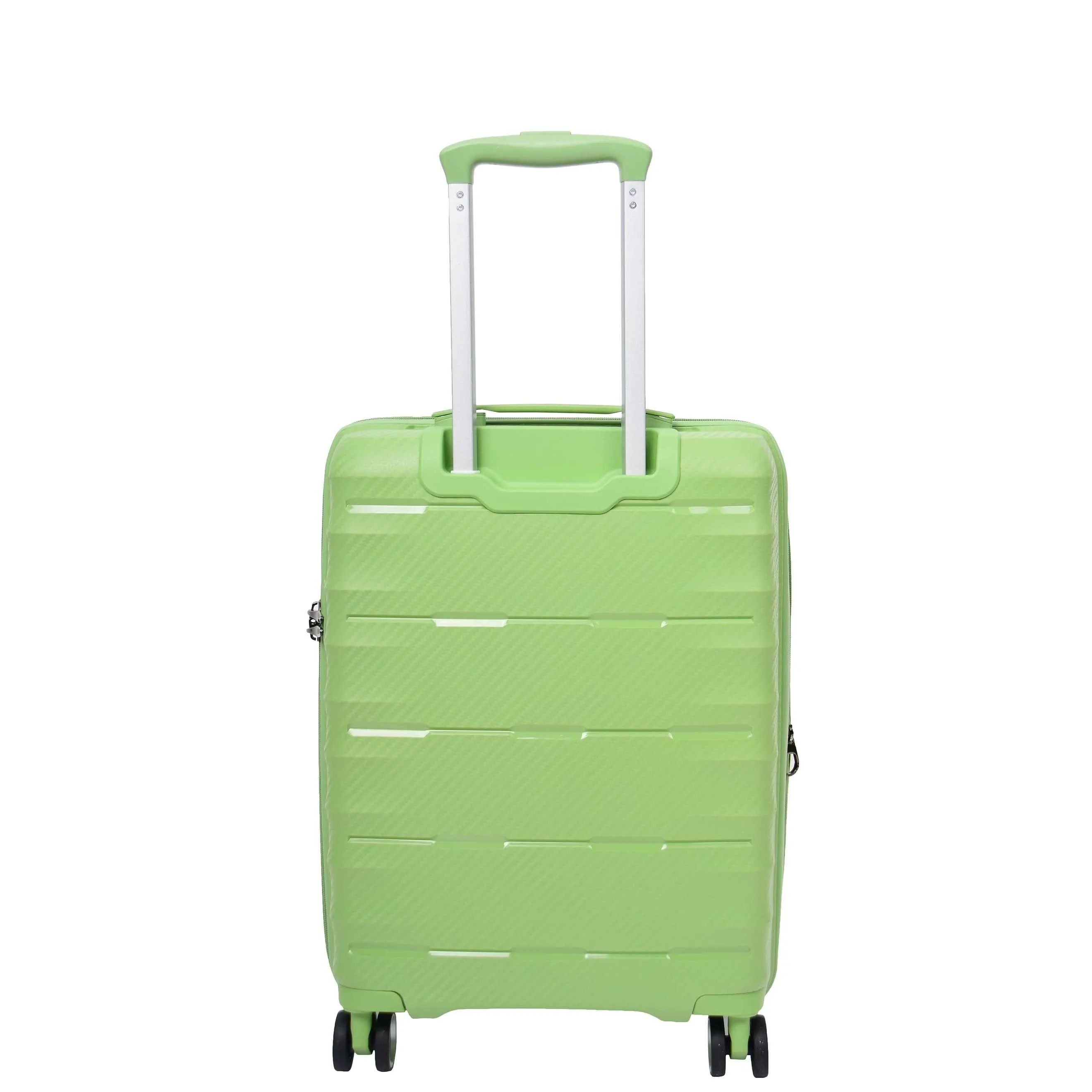 DR541 Expandable ABS Luggage With 8 Wheels Lime Green