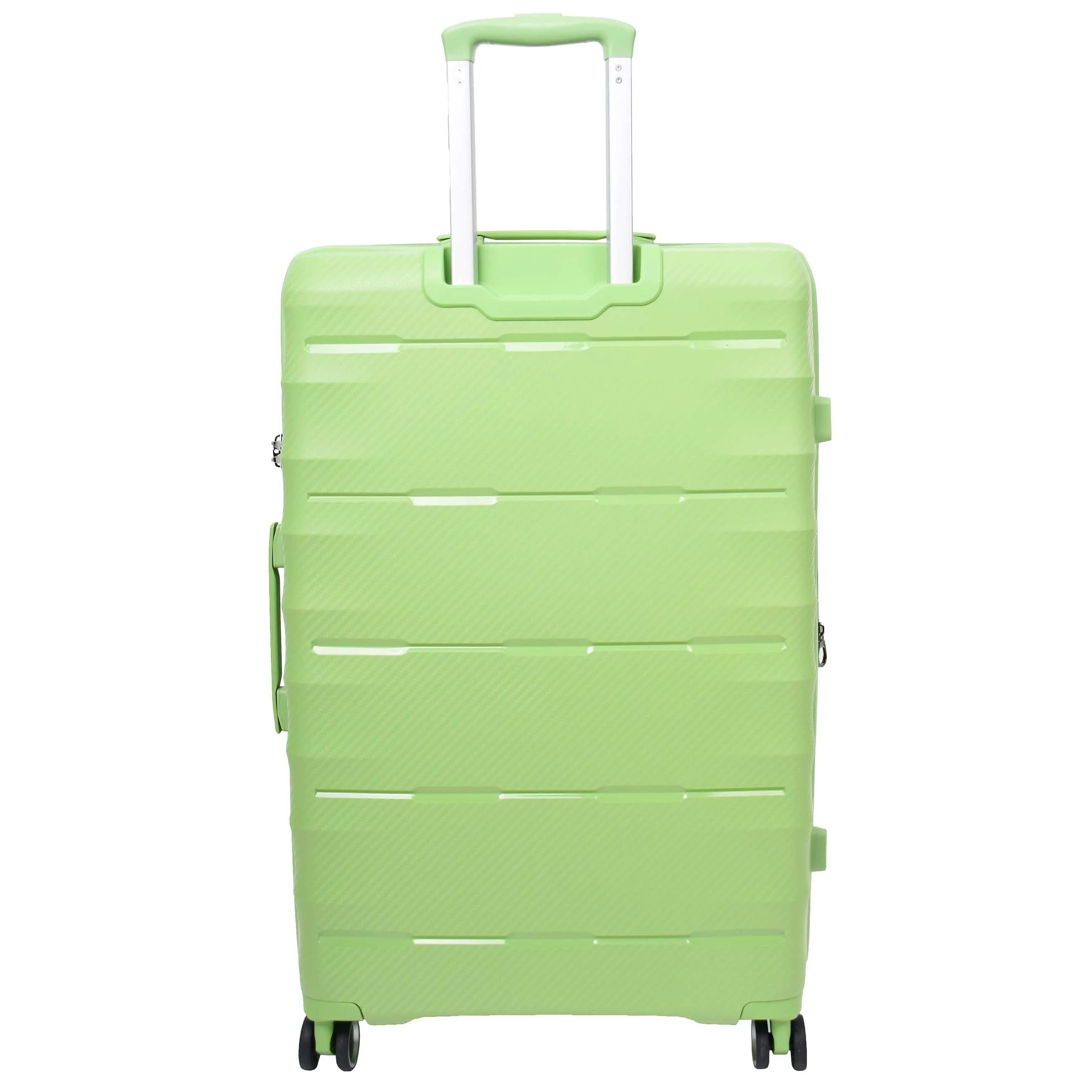 DR541 Expandable ABS Luggage With 8 Wheels Lime Green
