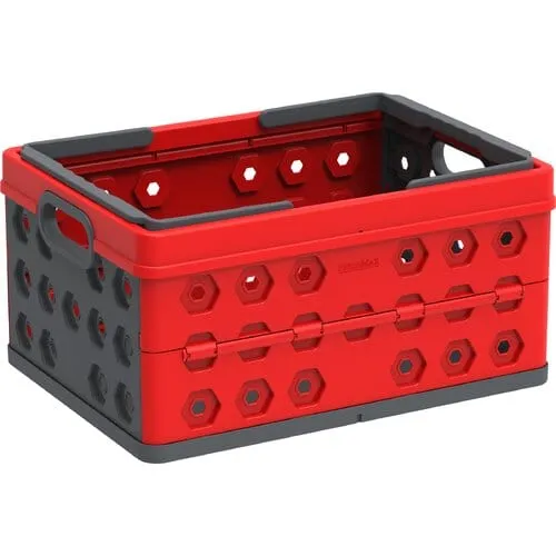 DuraMax | Foldable Basket Red with Gray