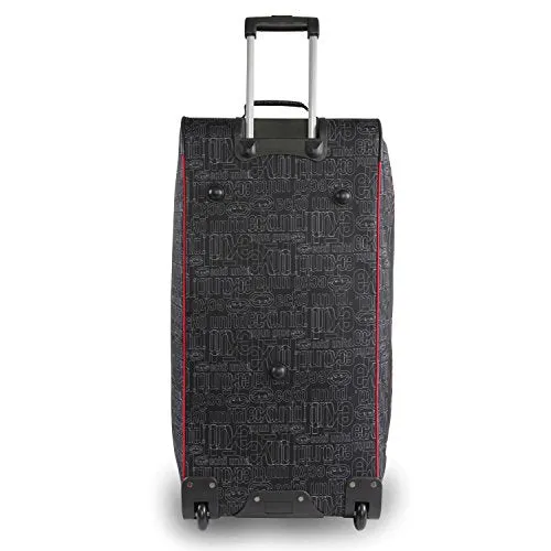 Ecko Unltd. 32" Blacktop Rolling Duffel, Red/Black