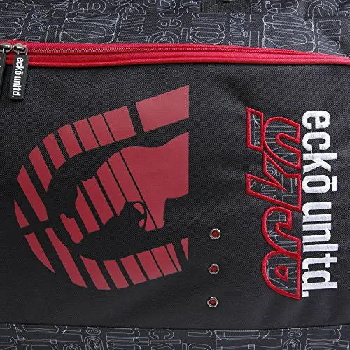 Ecko Unltd. 32" Blacktop Rolling Duffel, Red/Black