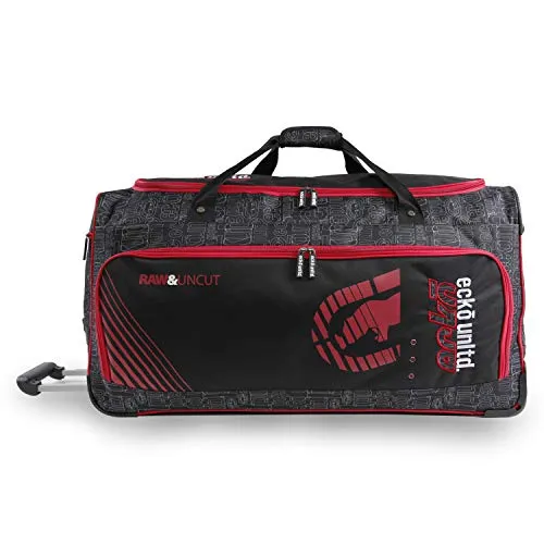 Ecko Unltd. 32" Blacktop Rolling Duffel, Red/Black