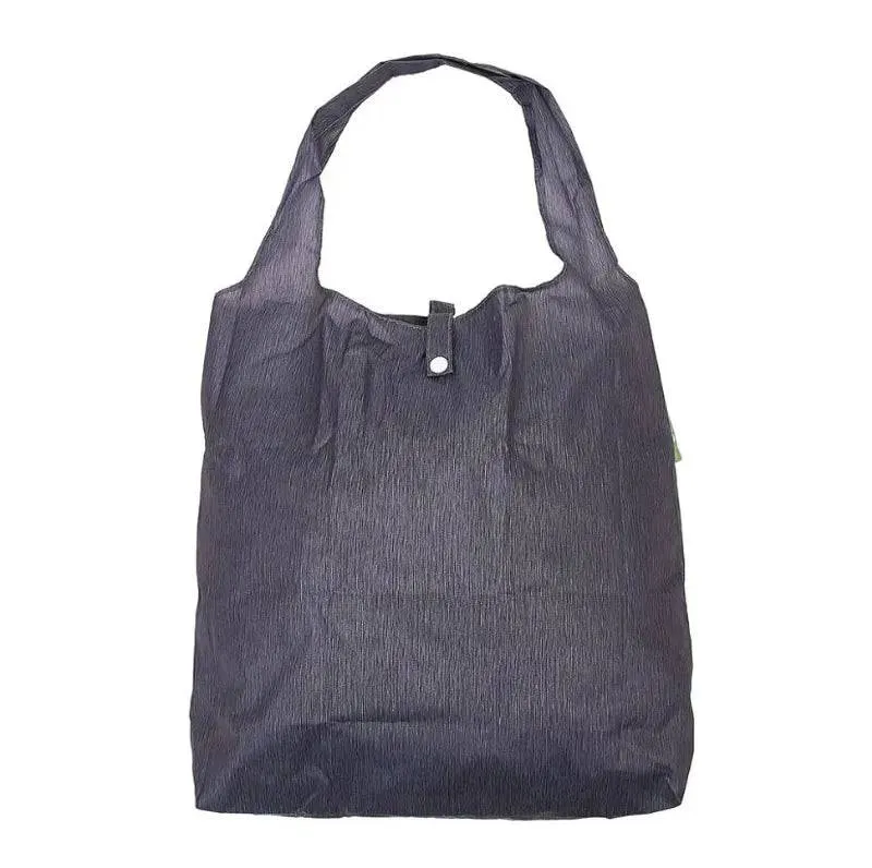 Eco Chic Lightweight Foldable Reusable Grey Shopping Bag
