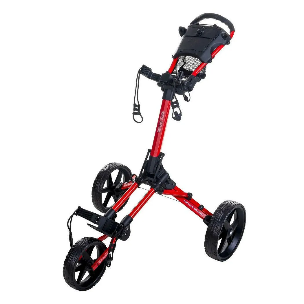 Fastfold SQUARE 3-Wheel Folding Pull/Push Golf Trolley