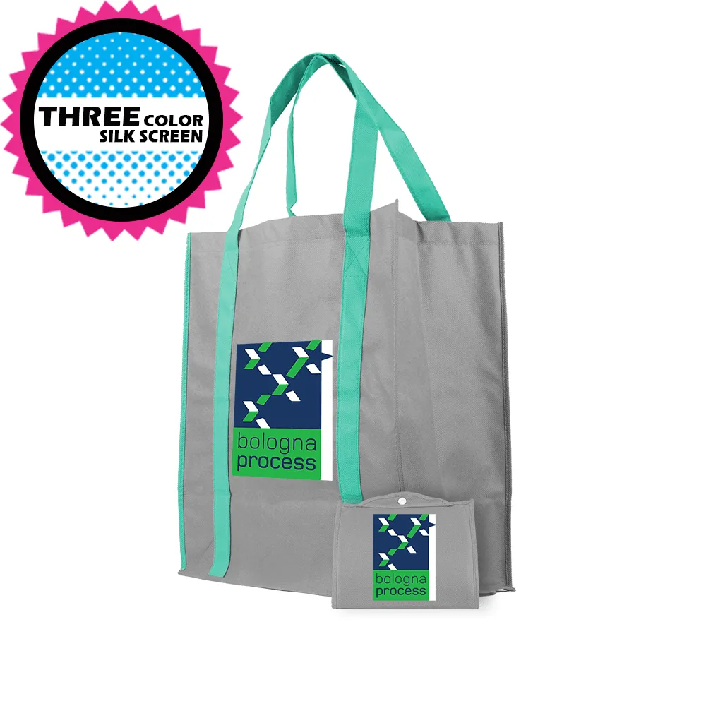 Foldable Reinforced Handle Tote *Fully Customizable* Bag Ban Approved
