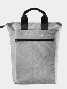 Grey Basiq Backpack In Recycled Airbag | Airpaq