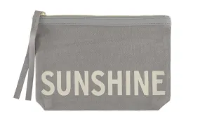 Grey Canvas Pouch