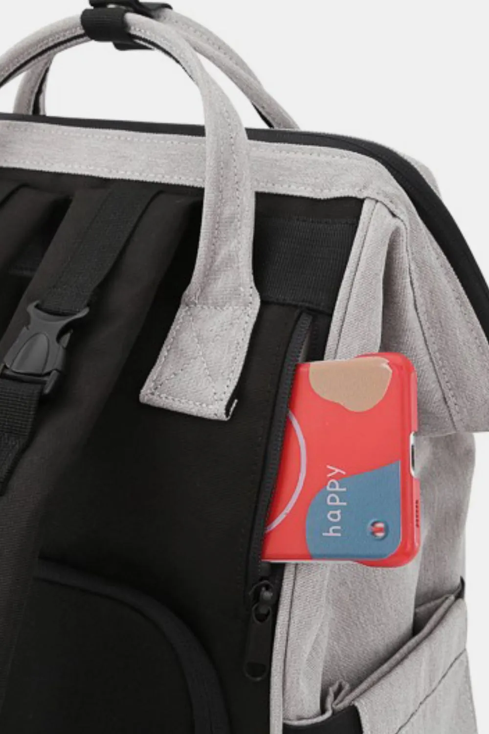 Himawari Waterproof Backpack Bag with Multilayer Pockets🟤⚪️🔴🟠🟣🔵🟢⚫️