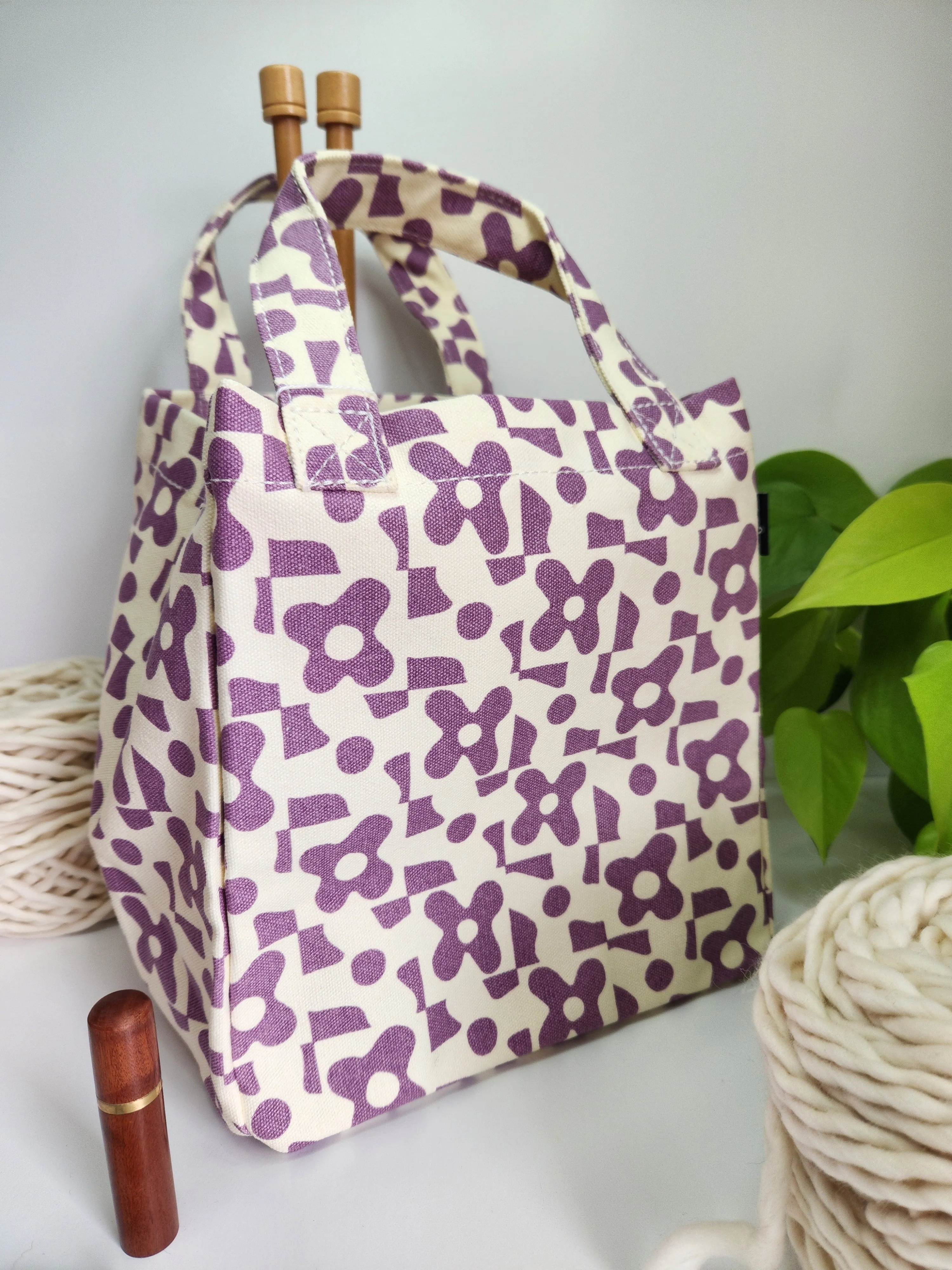 Knitting Project Bag, Lunch Tote, Nolita