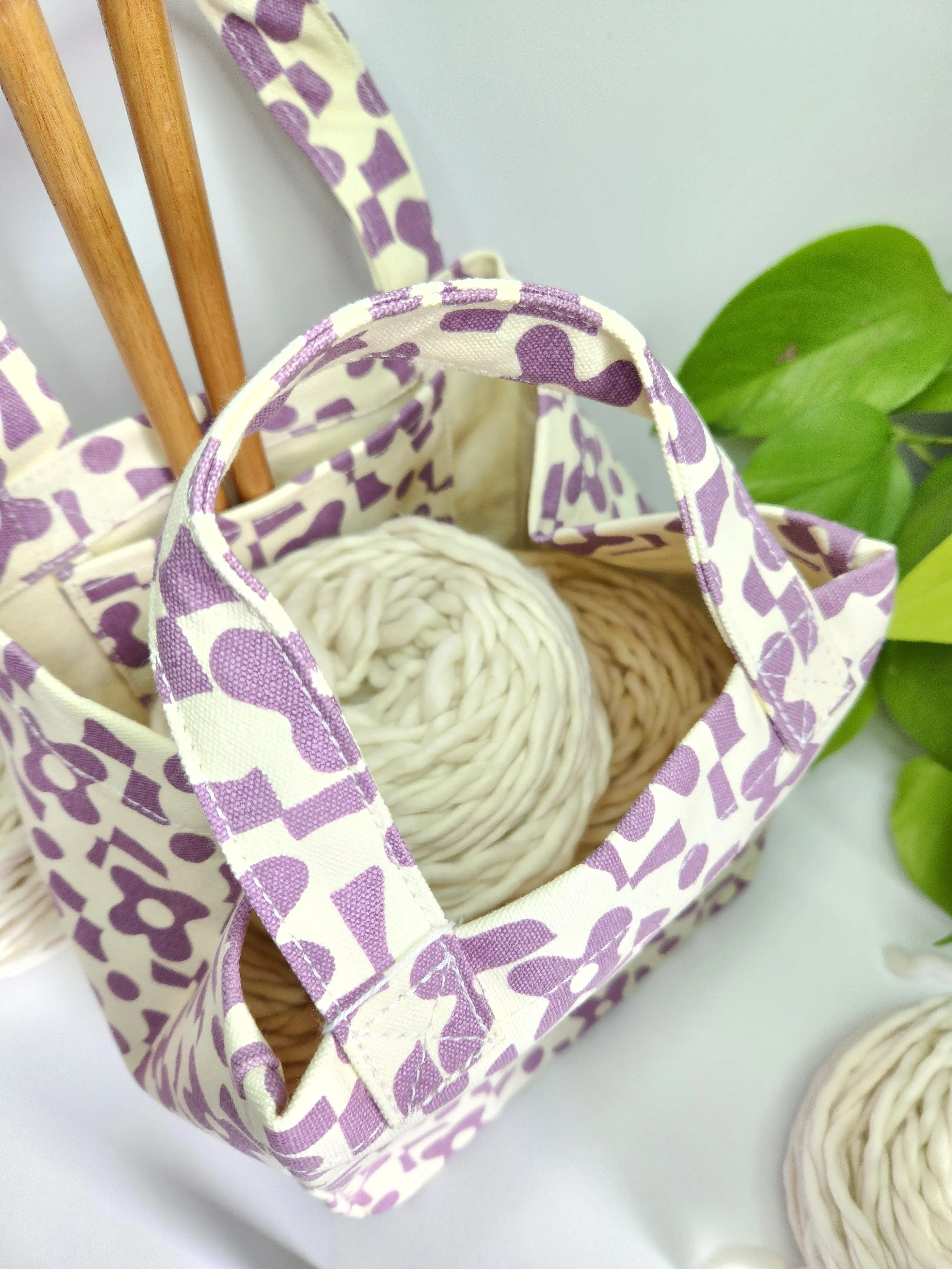 Knitting Project Bag, Lunch Tote, Nolita