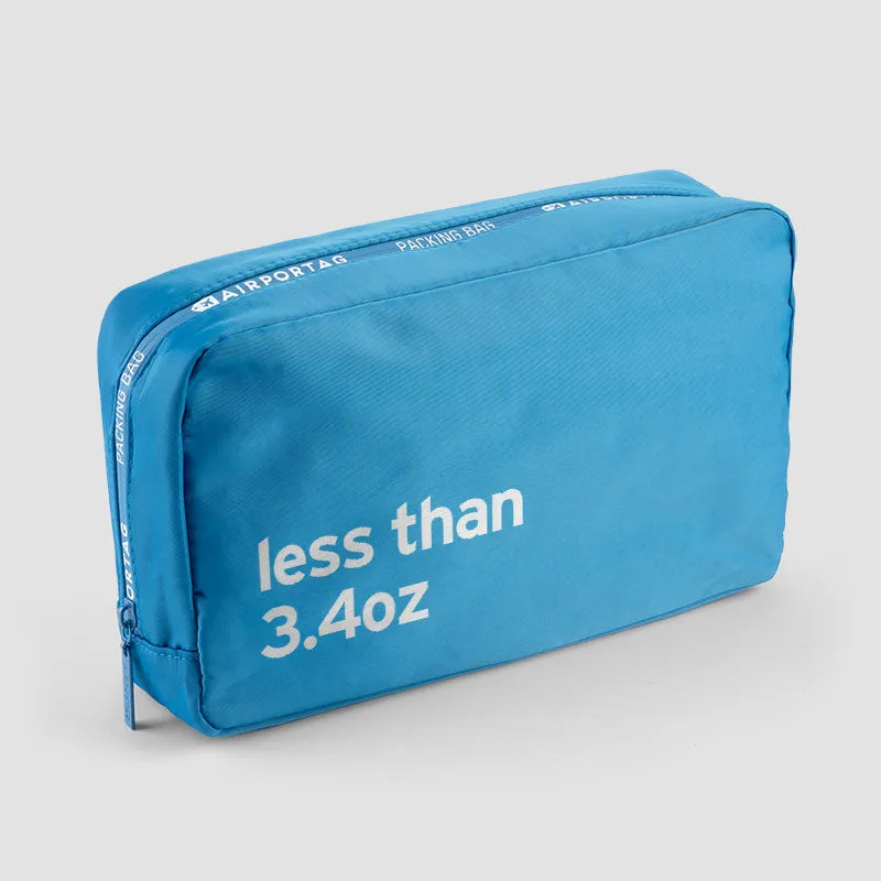 Less than 3.4oz - Packing Bag