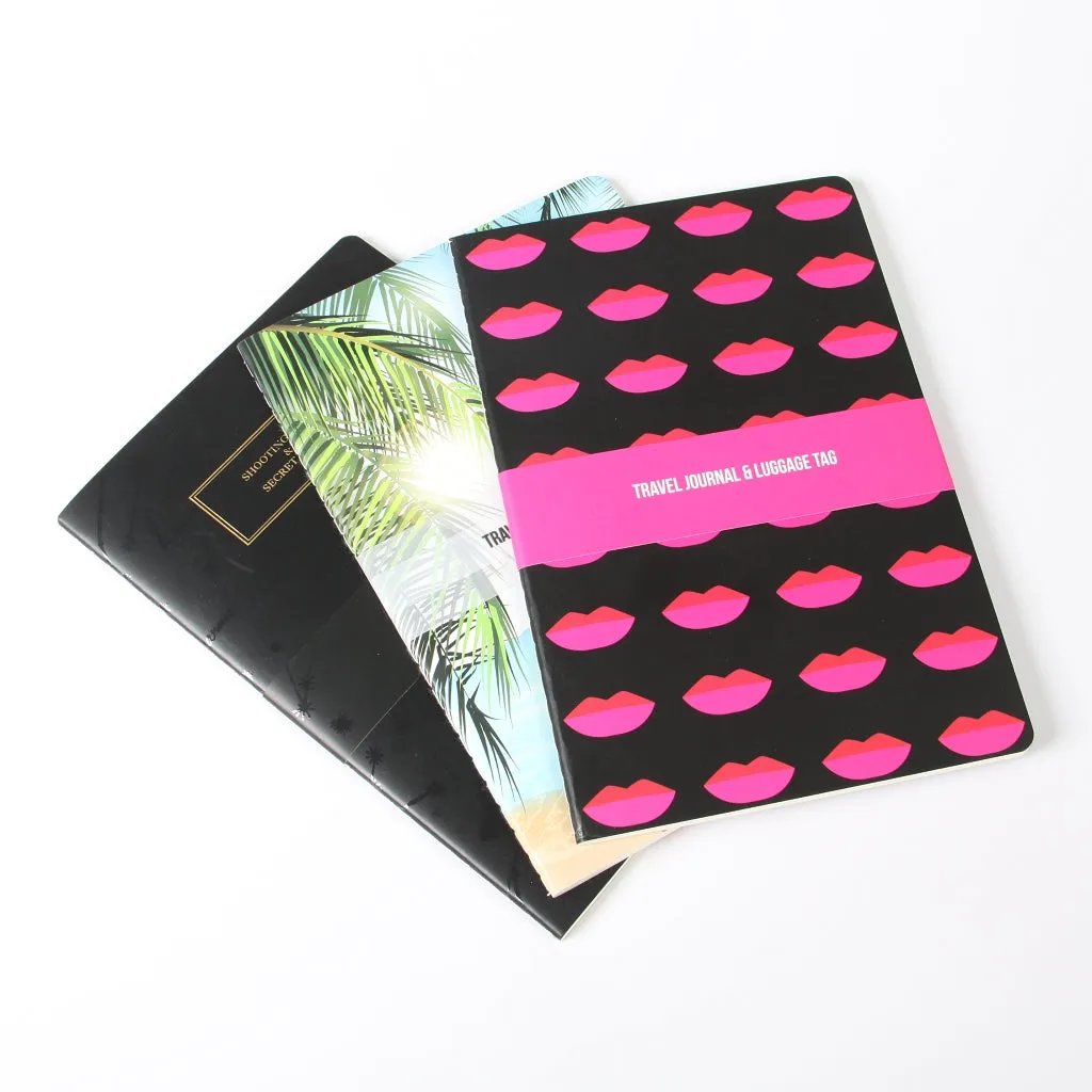 Lipstick Travel Journal & Luggage Tag Set
