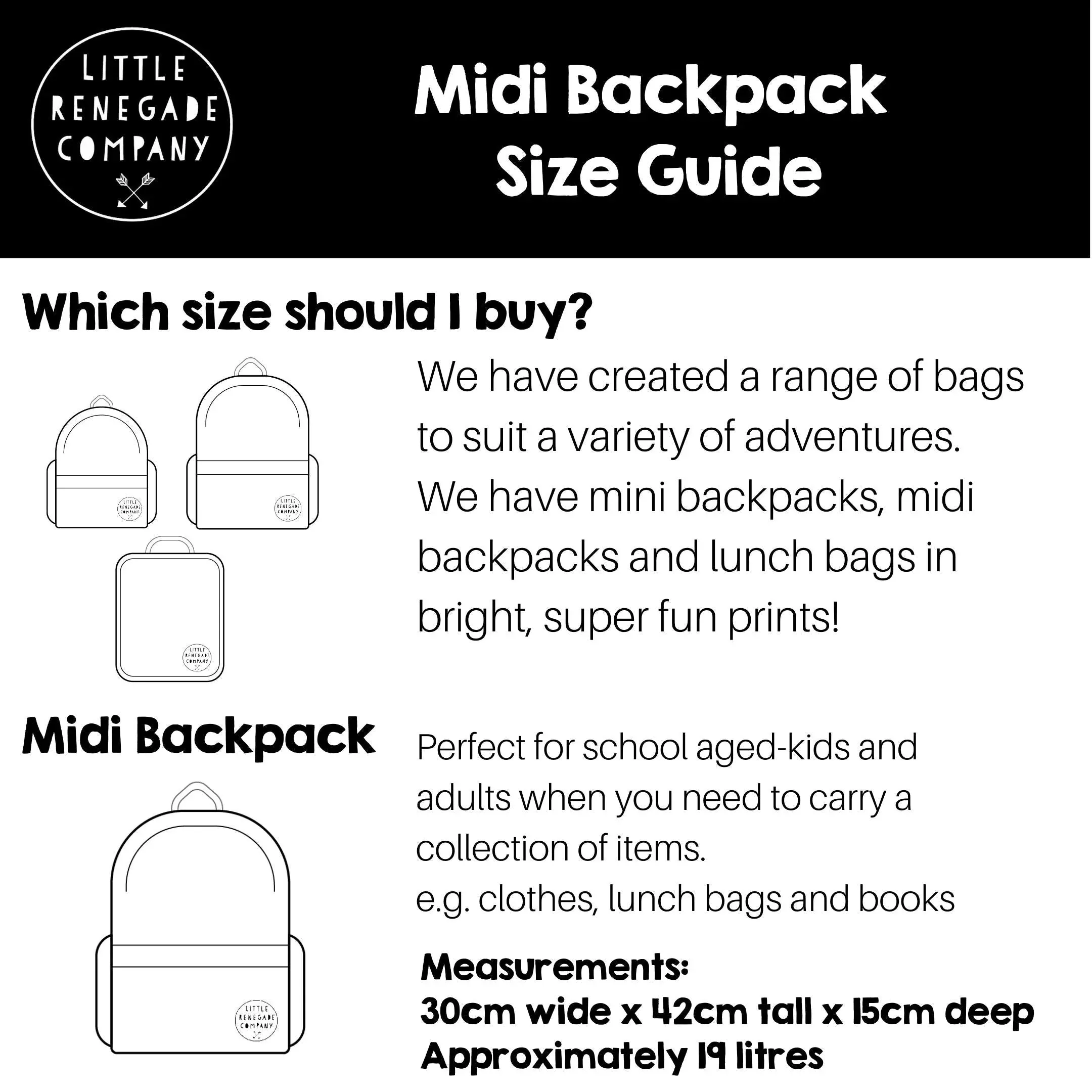 Little Renegade Company Backpack - MIDI - Pacific