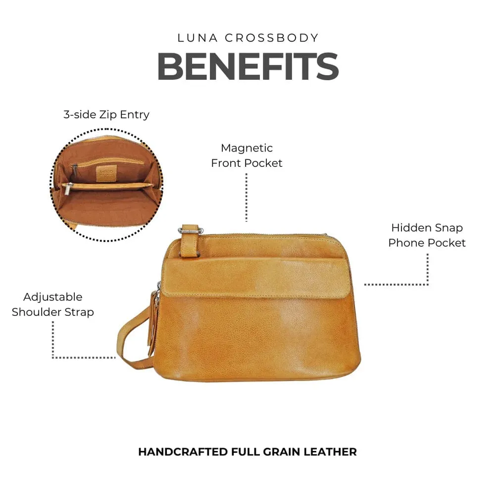Luna Crossbody in Camel