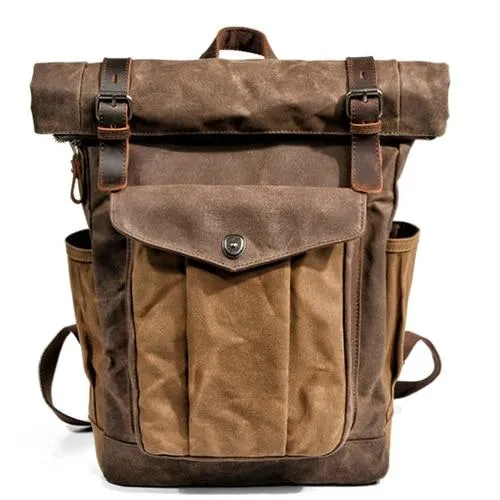 Luxury Vintage Canvas Backpacks for Men