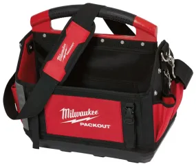 Milwaukee 48-22-8315 Tool Tote, 15 in W, 11 in D, 17 in H, 32-Pocket, Polyester, Red :EA: QUANTITY: 1