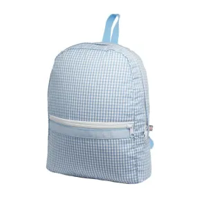 Mint Medium Backpack Baby Blue Gingham