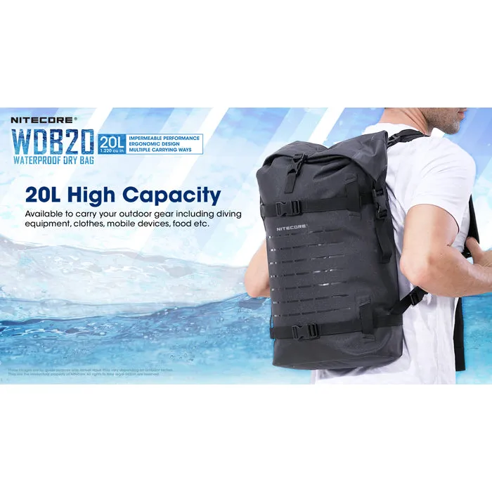 Nitecore WDB20 Waterproof Dry Bag 防水背包
