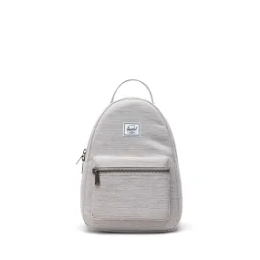Nova Mini Backpack (Light Grey Crosshatch)