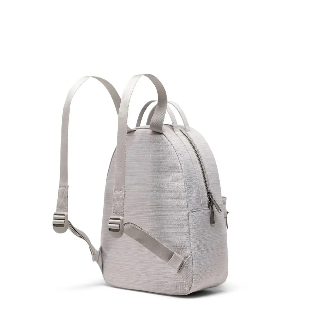 Nova Mini Backpack (Light Grey Crosshatch)