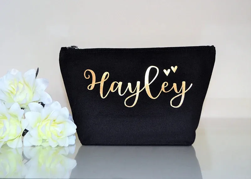 Personalised Women's Cosmetic Bag Wedding Day
