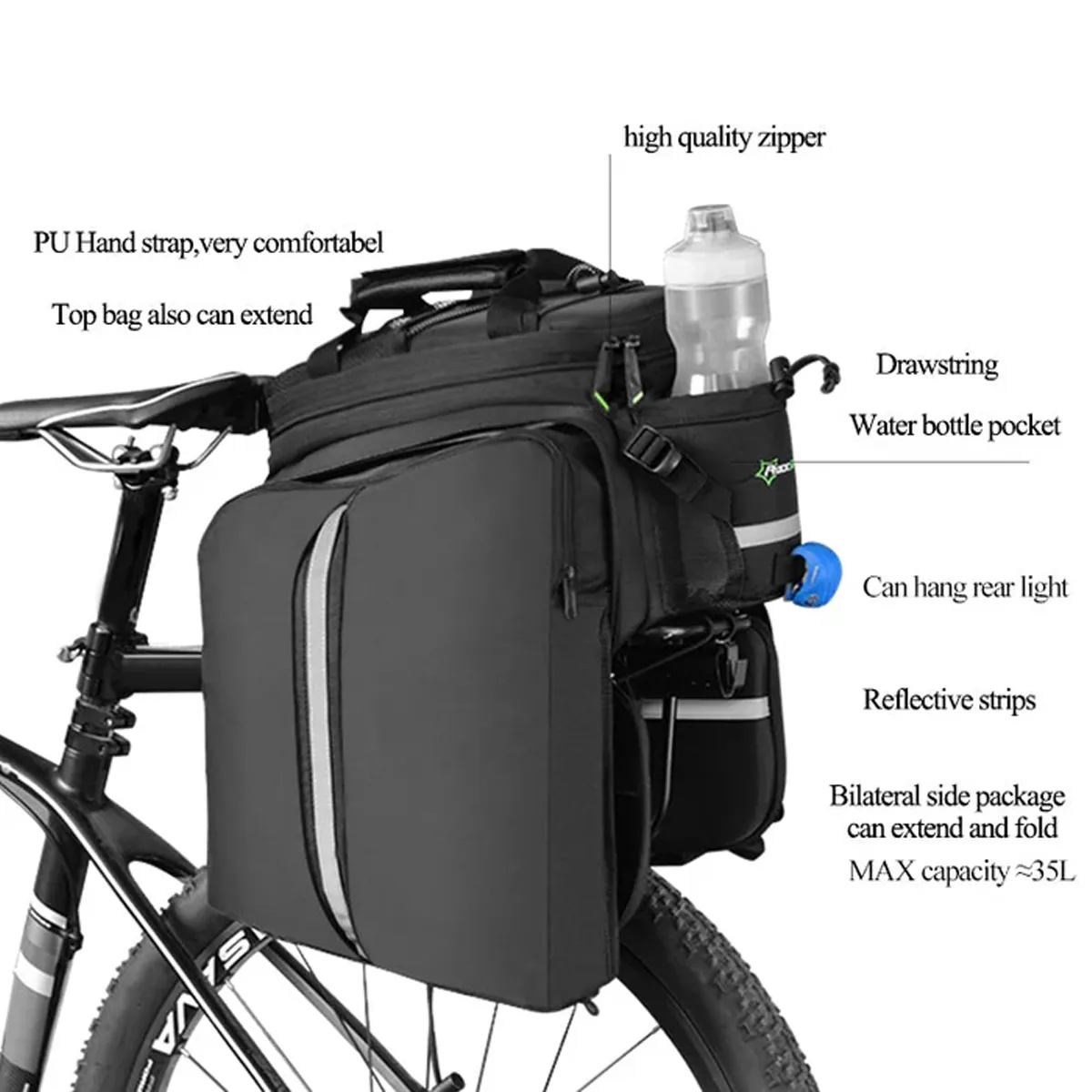 ROCKBROS All-in-one Rack Bag