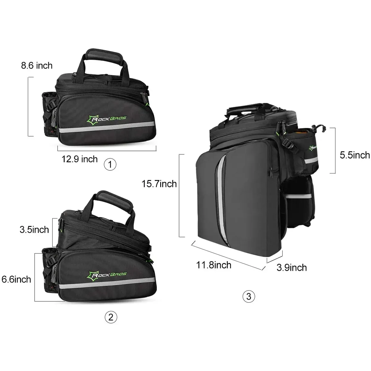 ROCKBROS All-in-one Rack Bag