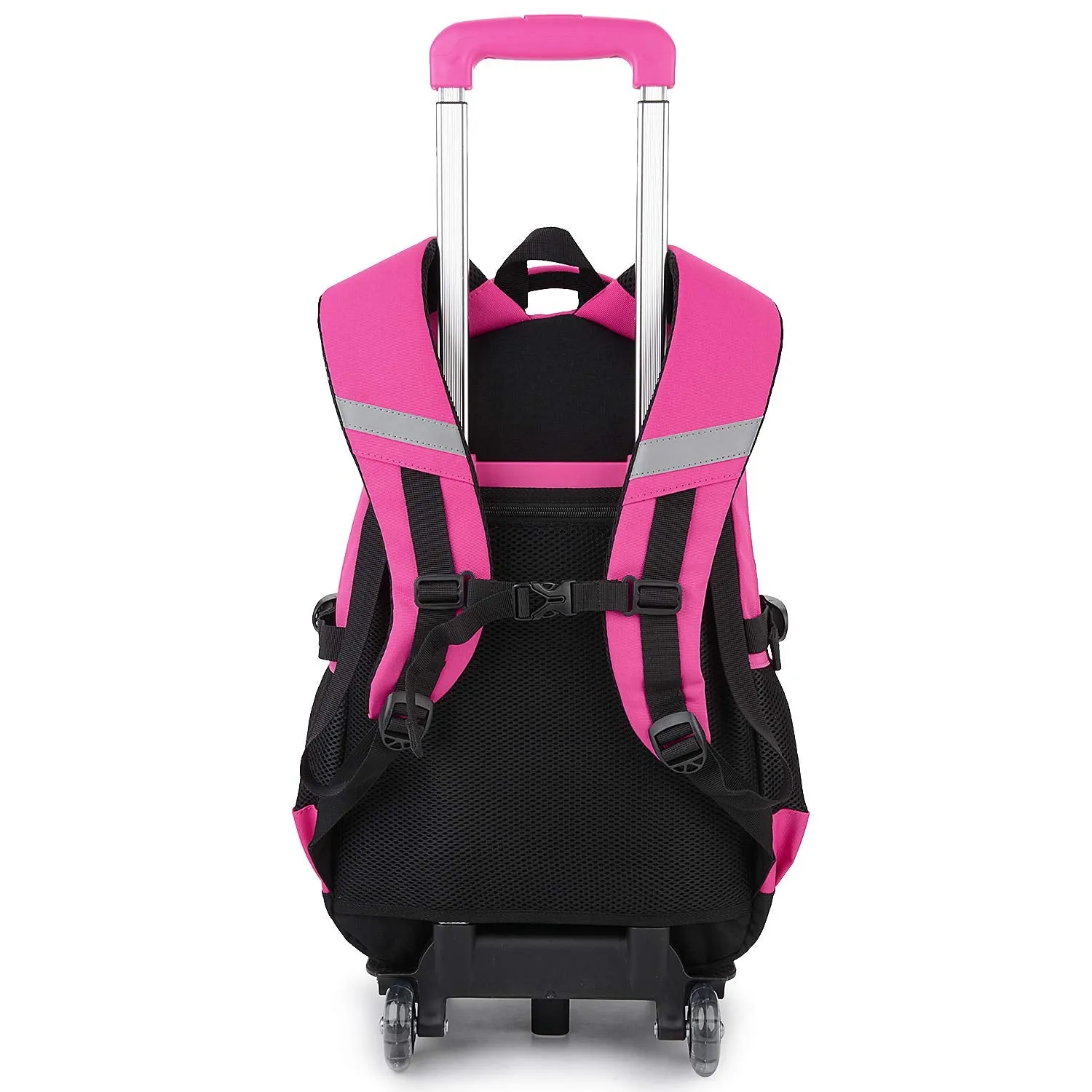 Rolling Backpack for Girls， Fanspack Wheeled Backpack for Girls Backpack with Wheels Rolling Backpack for School