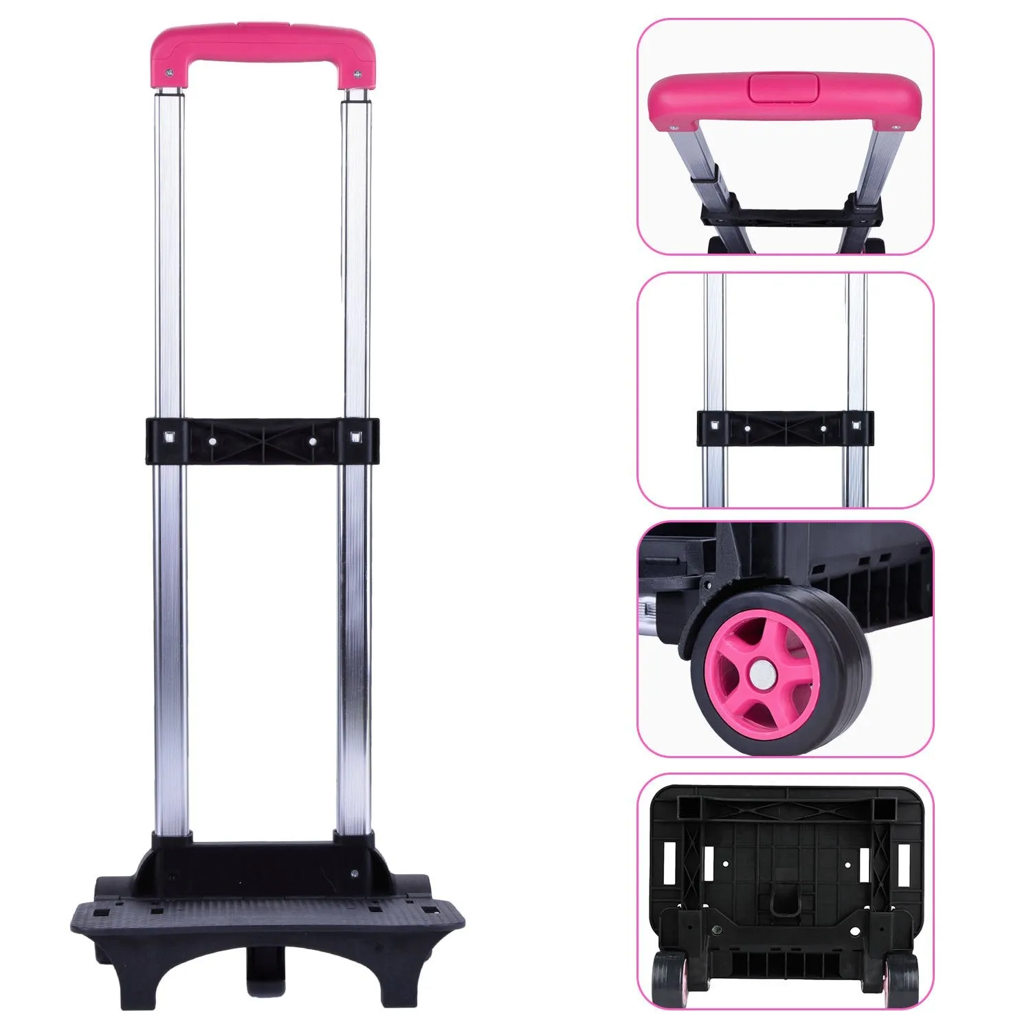 Rolling Backpack for Girls， Fanspack Wheeled Backpack for Girls Backpack with Wheels Rolling Backpack for School