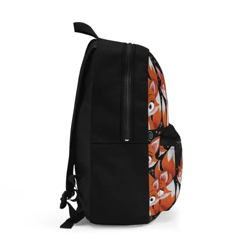 Roomy Durable Three Cute Foxes Backpack