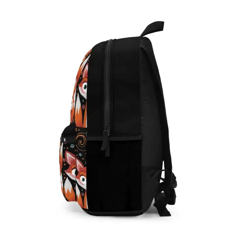 Roomy Durable Three Cute Foxes Backpack