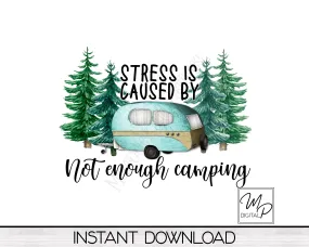 RV Camper PNG Sublimation Design, Camping Digital Download