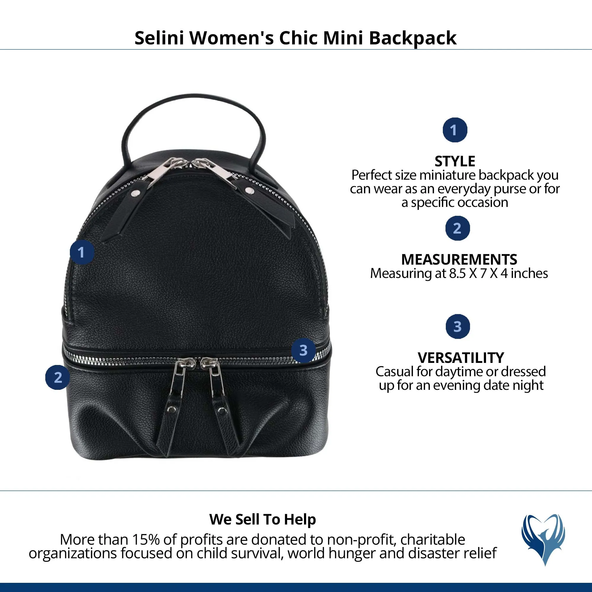 Selini Women's Chic Mini Backpack