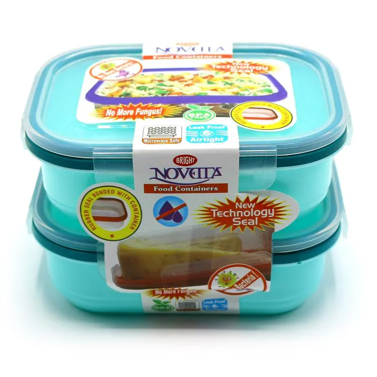 Set of 2 Novetta Large Food Storage Containers - Airtight, Oven-Safe, BPA-Free
