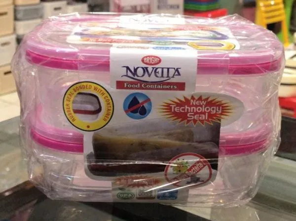 Set of 2 Novetta Large Food Storage Containers - Airtight, Oven-Safe, BPA-Free