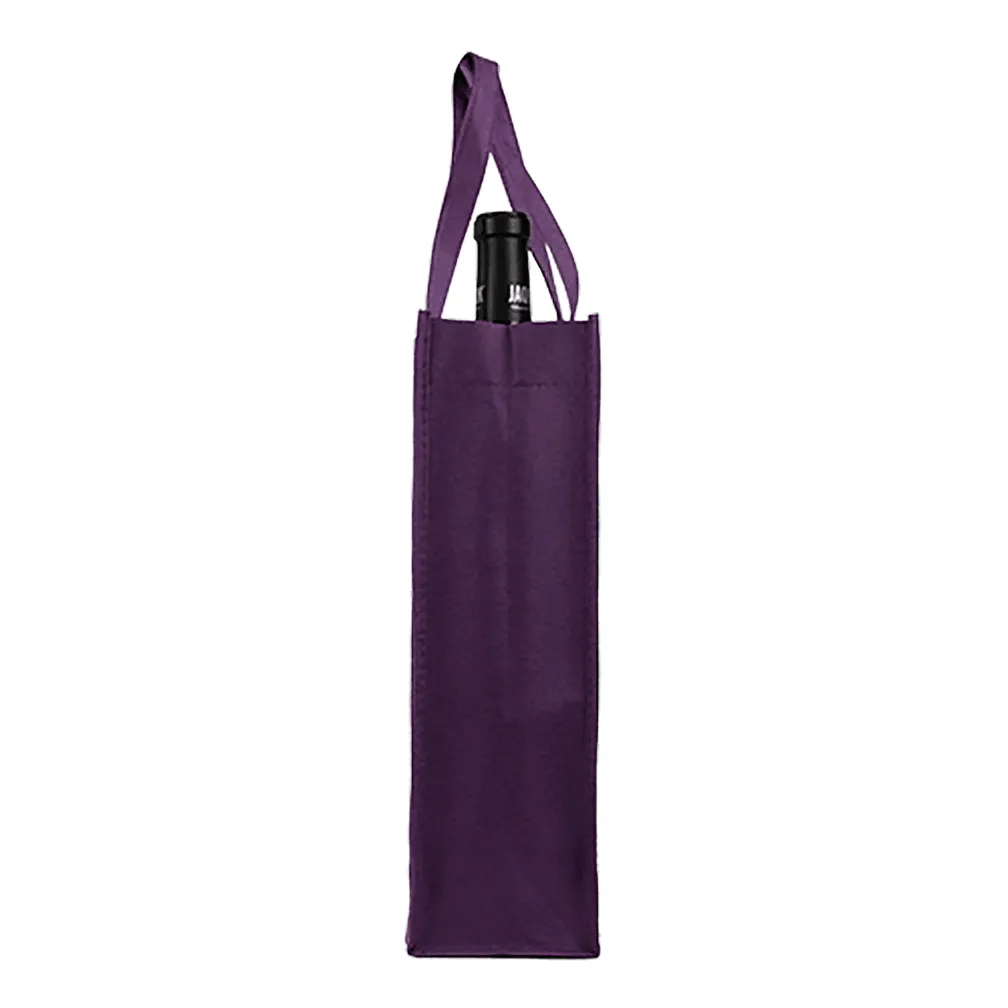 Single bottle Wine Tote, Reverse Reinforced Handles *Fully Customizable*
