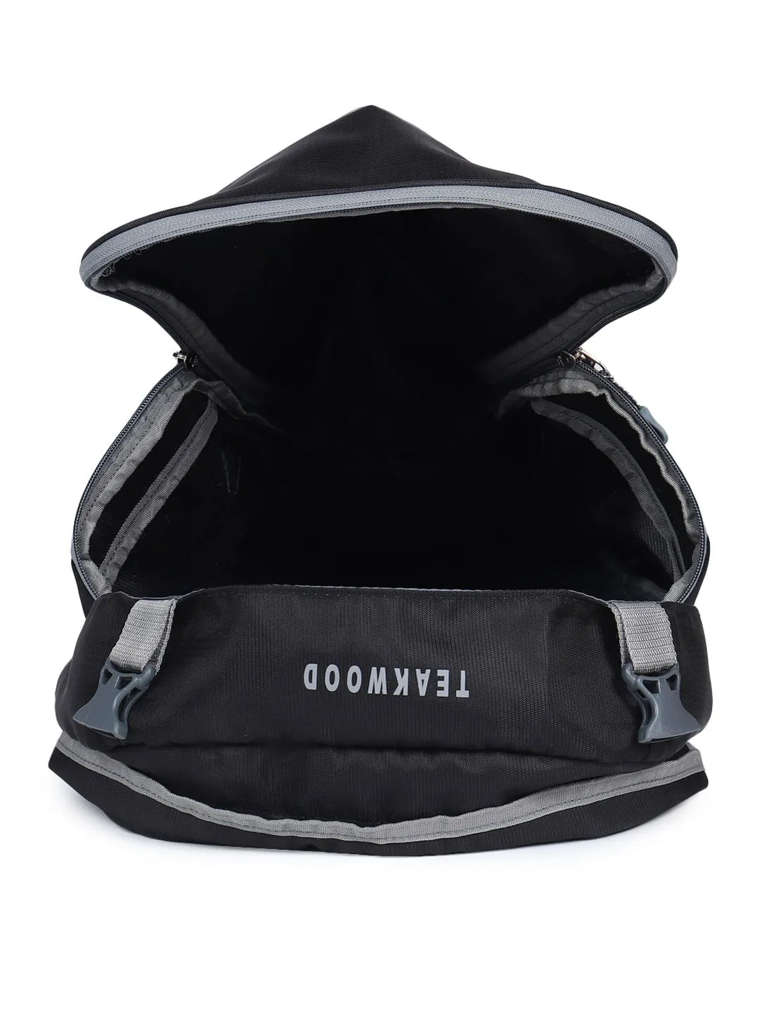 Teakwood Black Solid Rucksack - Black