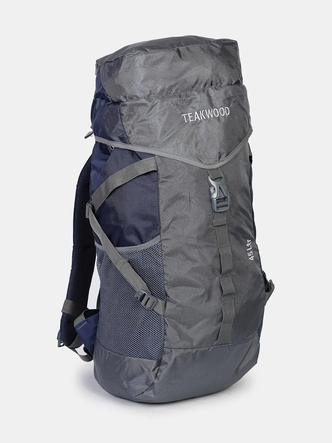 Teakwood Genuine Polyester Rucksacks - Blue-Grey