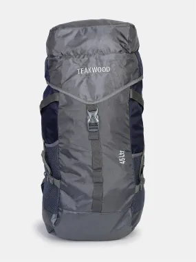 Teakwood Genuine Polyester Rucksacks - Blue-Grey